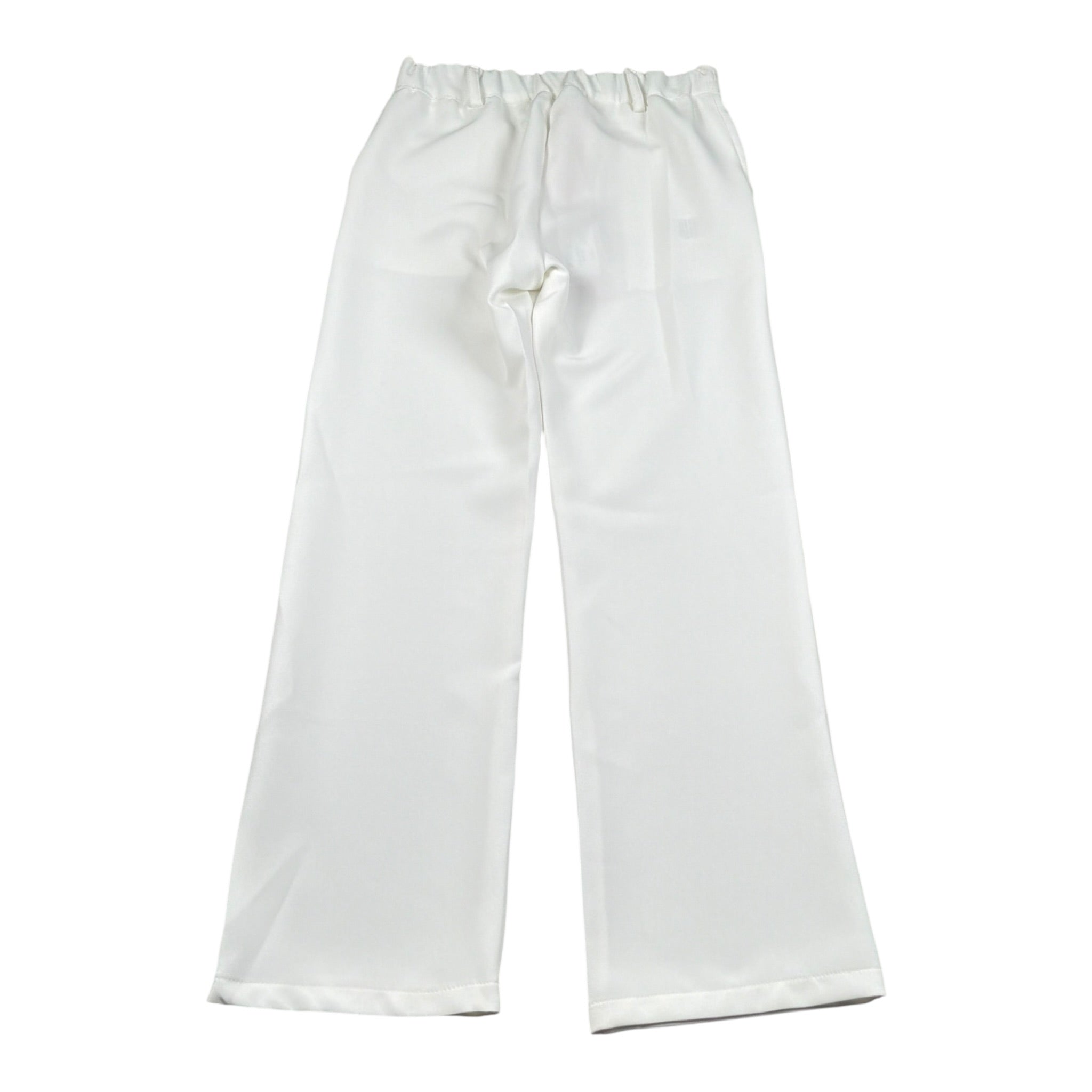 Kaos Pantalone Tinta Unita con Elastico In Vita per Bambina KS112 BIANCO KAOS 