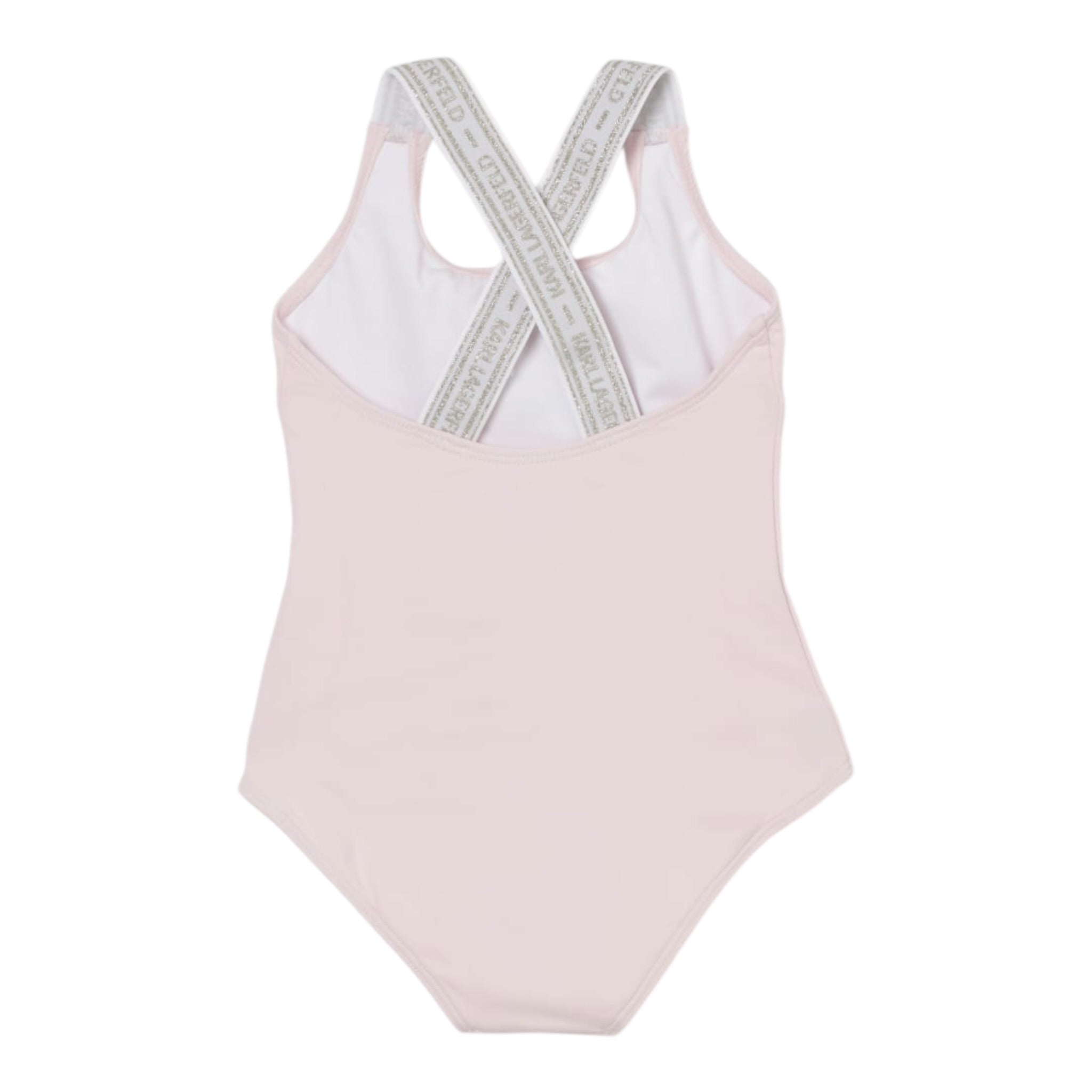 Karl Lagerfeld Costume Intero Tinta Unita con Stampe per Neonata Z30512 ROSA KARL LAGERFELD 