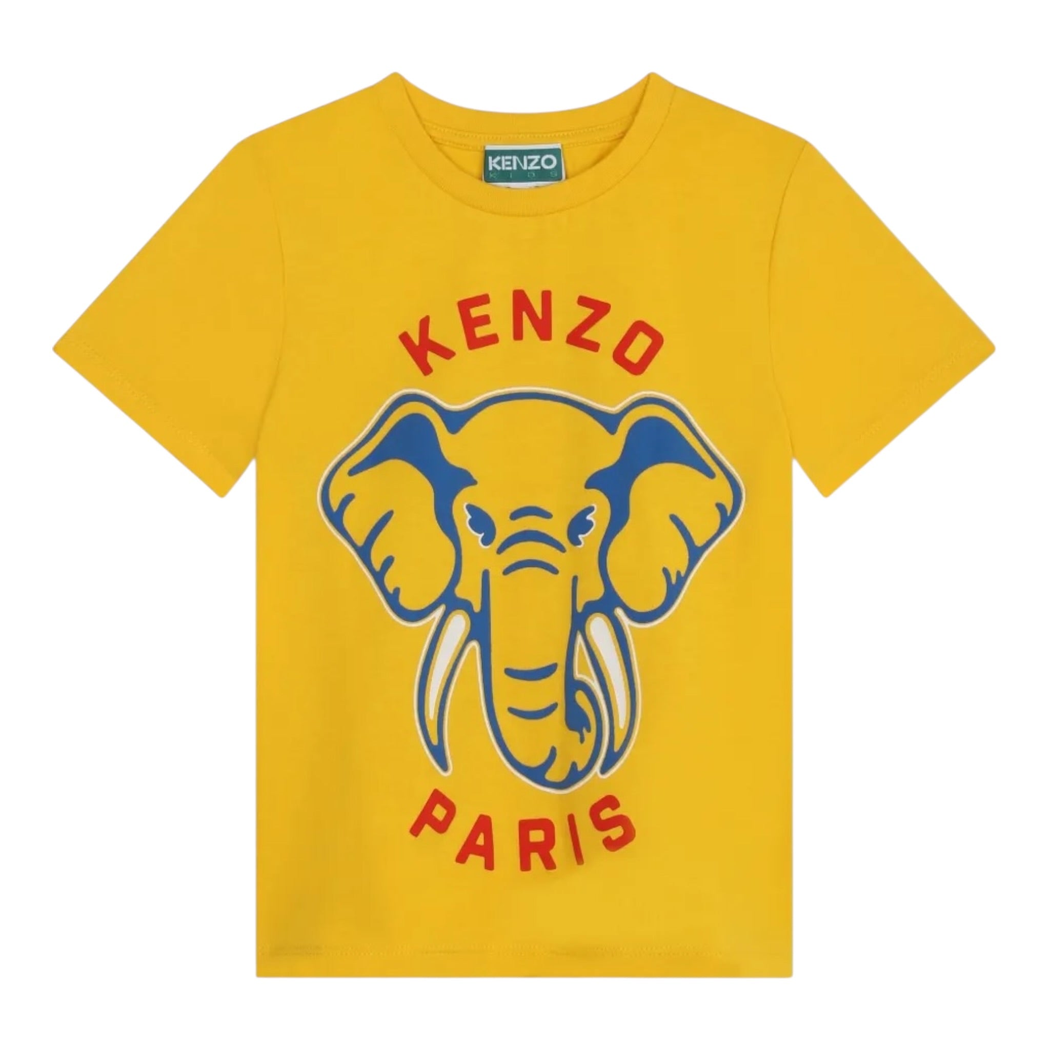 Kenzo T-Shirt Girocollo tinta unita Senape per Bambino K60357 SENAPE KENZO 