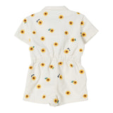 Kenzo Tutina Intera Tinta Unita con Fantasia Margherite per Neonata K61038 BIANCO KENZO 