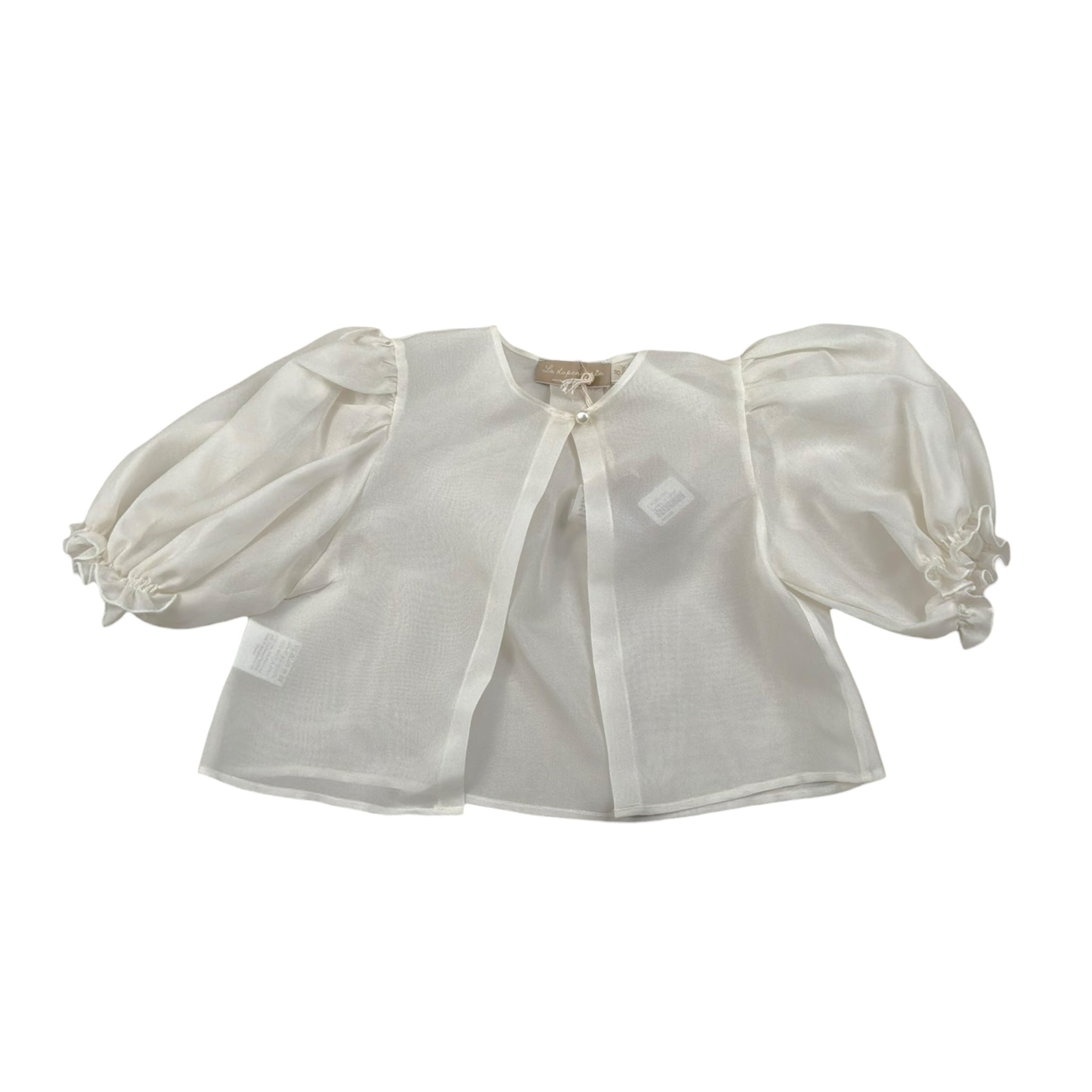 La Stupenderia coprispalleTinta Unita con Trasparenze per Bambina CJGH84 BEIGE LA STUPENDERIA 