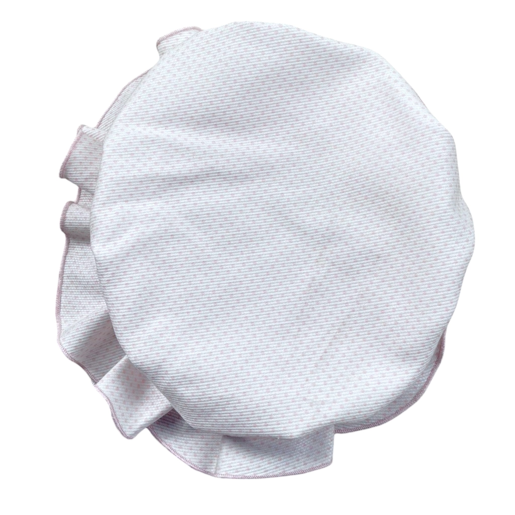La Stupenderia Cappello Tinta Unita con Fantasia A Pois per Neonata TBCP84 ROSA LA STUPENDERIA 