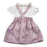 La Stupenderia Completo 2 Pezzi Body-Salopette Bicolore per Neonata TBCT544 BIANCO/ROSA LA STUPENDERIA 