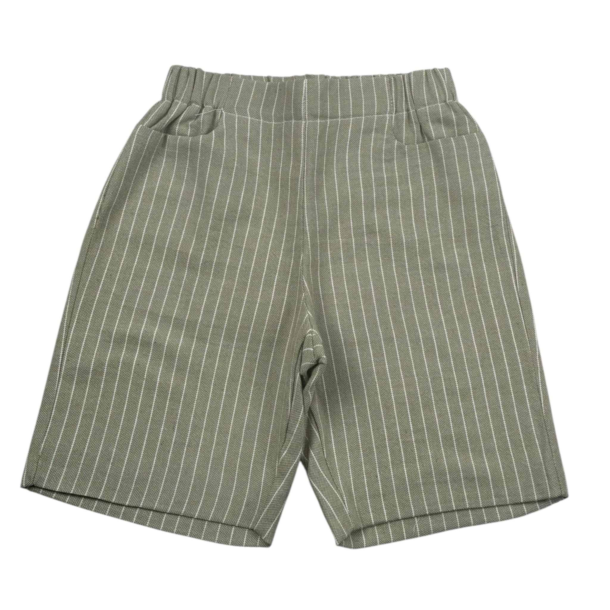La Stupenderia Bermuda tinta unita con Elastico In Vita Verde per Bambino TCBR73XX VERDE LA STUPENDERIA 