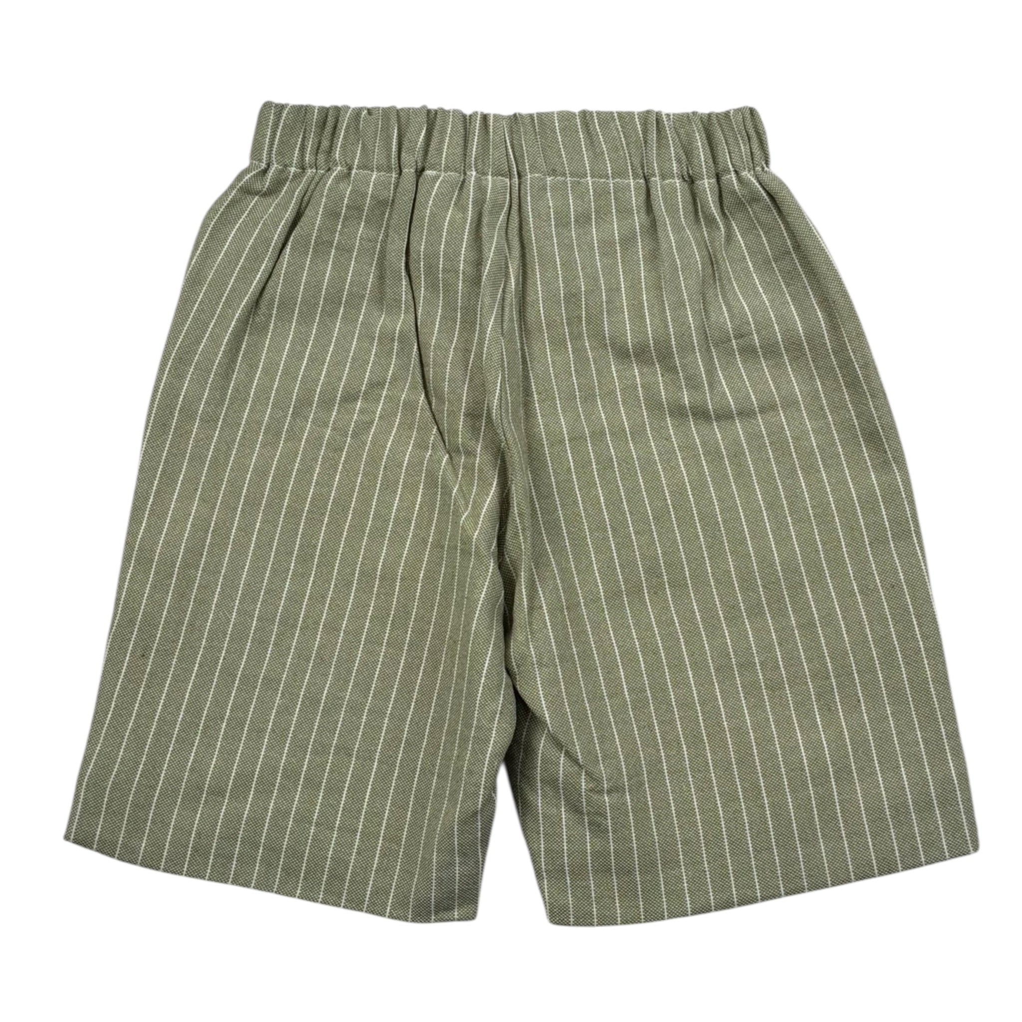 La Stupenderia Bermuda tinta unita con Elastico In Vita Verde per Bambino TCBR73XX VERDE LA STUPENDERIA 