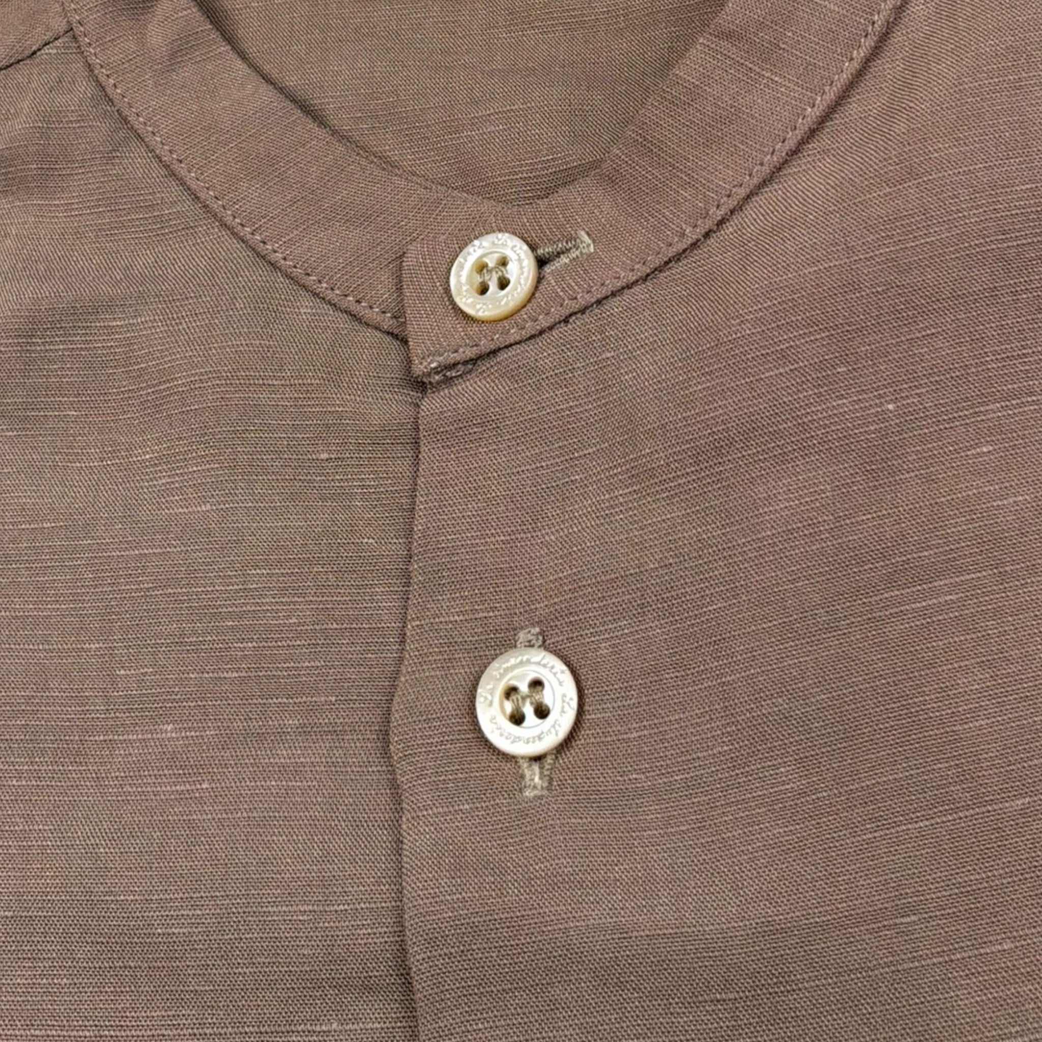 La Stupenderia Camicia Tinta Unita Manica Lunga  per Neonato TJCM75 MARRONE LA STUPENDERIA 