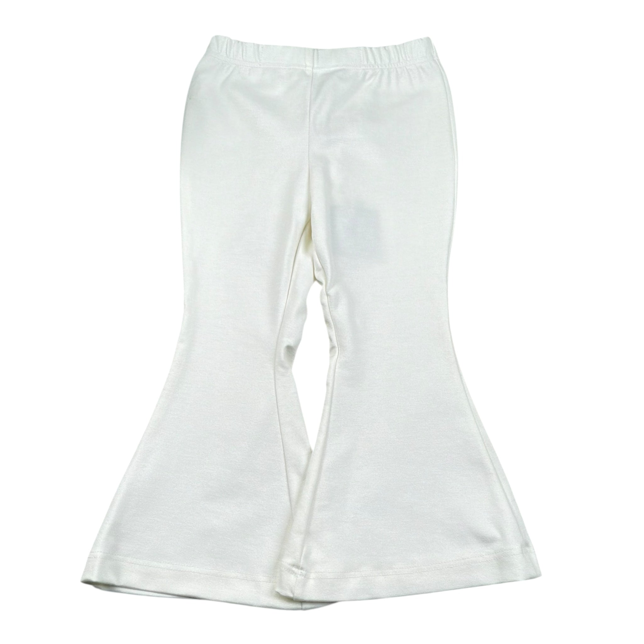 La Stupenderia Pantalone Tinta Unita Modello Zampa per Bambina TJPN72X PANNA LA STUPENDERIA 