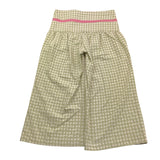 La Stupenderia Pantalone Tinta Unita con Fantasia Quadri per Bambina TJPN76 VERDE LA STUPENDERIA 