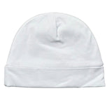 Lalalu' Cappello tinta unita con Ricami Bianco per Neonata CAL7G BIANCO LALALU' 