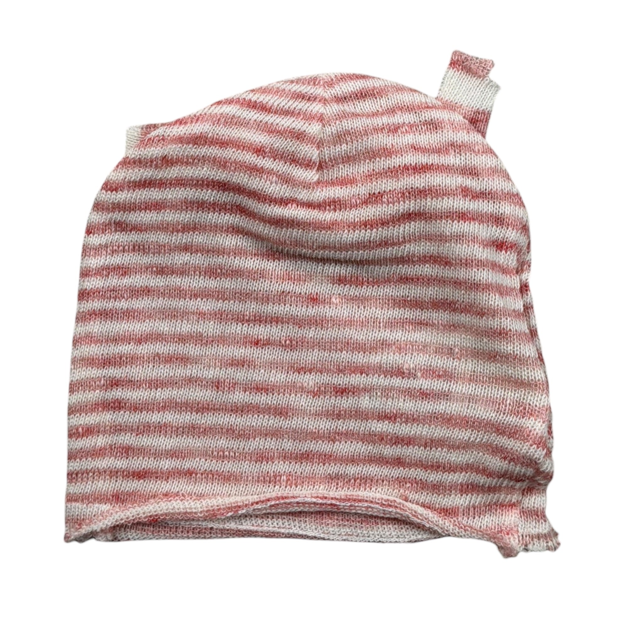 Lalalu' Cappello tinta unita con Fantasia A Righe Bianco per Neonata CAL7M BIANCO LALALU' 