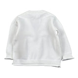 Lalalu' Cardigan tinta unita con Logo Bianco per Neonata MGL1P BIANCO LALALU' 