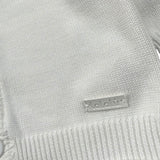 Lalalu' Cardigan tinta unita con Logo Bianco per Neonata MGL1P BIANCO LALALU' 