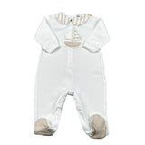 Lalalu' Tutina Manica Lunga Tinta Unita per Neonato TJL2PX BIANCO LALALU' 