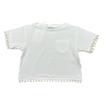 Lalalu' T-Shirt tinta unita Girocollo con Taschino Bianco per Neonata TSL80PBXX BIANCO LALALU' 