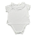Laranjinha Body Tinta Unita con Colletto per Neonata 92951V5831R66 BIANCO LARANJINHA 
