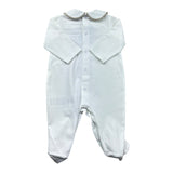 Le Bebe Tutina Manica Lunga Tinta Unita con Stampa per Neonato LBB5271 BIANCO LE BEBE 