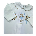 Le Bebe Tutina Manica Lunga Tinta Unita con Stampa per Neonato LBB5271 BIANCO LE BEBE 
