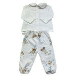 Le Bebe Completo 2 Pezzi Shirt-Ghettina Tinta Unita per Neonato LBB5273 BIANCO LE BEBE 