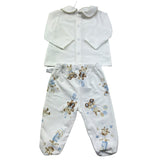 Le Bebe Completo 2 Pezzi Shirt-Ghettina Tinta Unita per Neonato LBB5273 BIANCO LE BEBE 