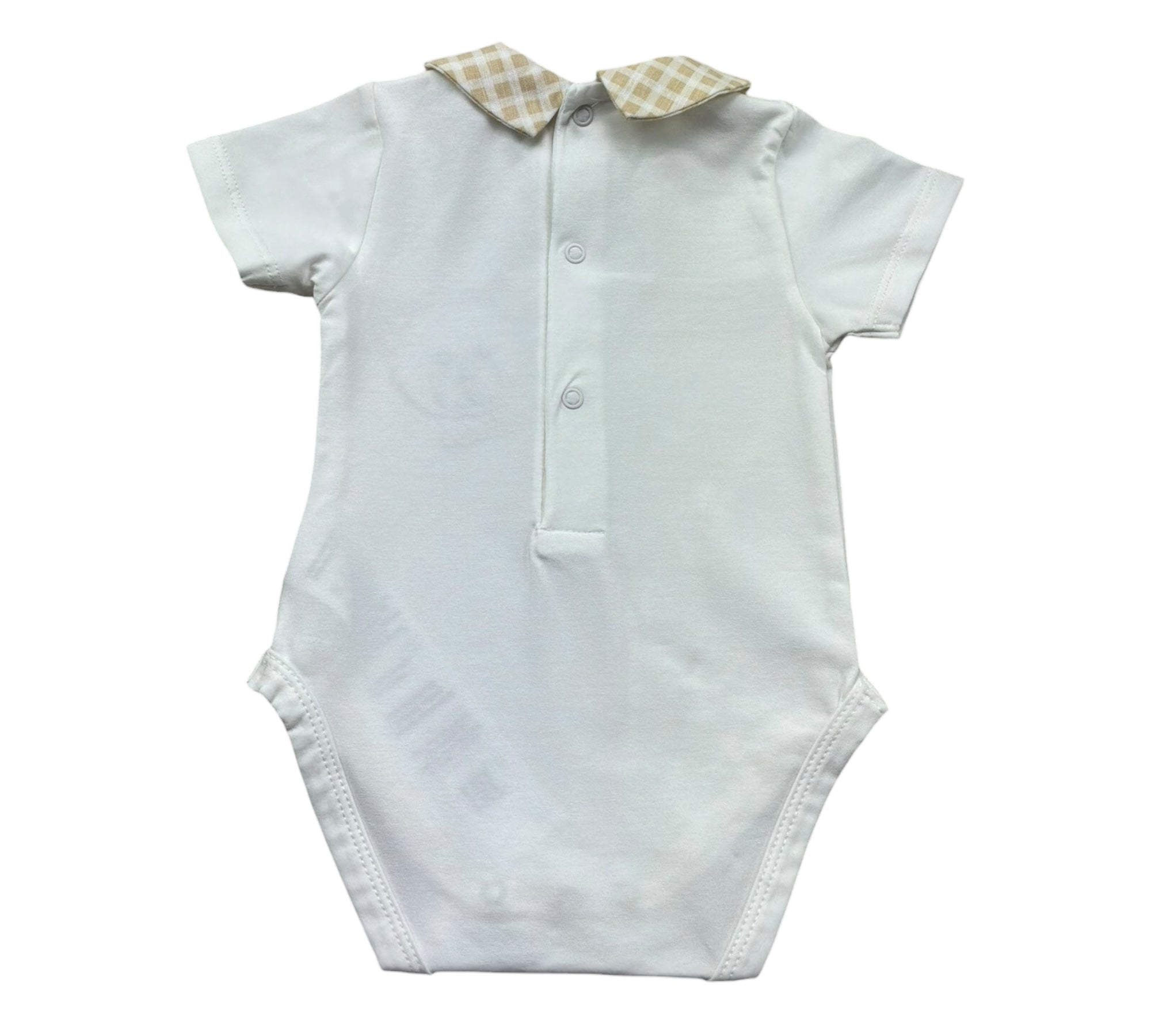 Le Bebe Body Mezza Manica Tinta Unita con Colletto per Neonato LBB5279 BIANCO LE BEBE 
