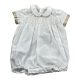 Le Bebe Pagliaccetto Mezza Manica Tinta Unita per Neonato LBB5327 BIANCO LE BEBE 