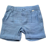 Le Bebe Bermuda Tinta Unita con Girovita Regolabile per Neonato LBB5382 AZZURRO LE BEBE 