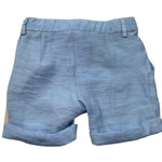 Le Bebe Bermuda Tinta Unita con Girovita Regolabile per Neonato LBB5382 AZZURRO LE BEBE 