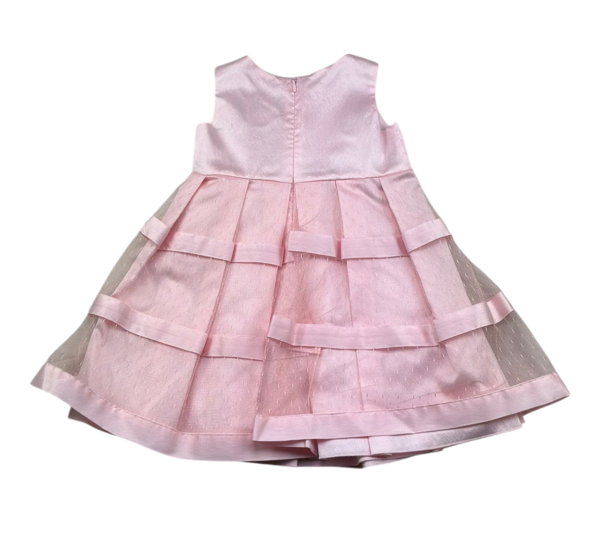 Le Bebe Abito Giromanica Tinta Unita per Neonata LBB ROSA LE BEBE 
