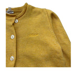 Le Bebe Coprispalle Tinta Unita con Bottoni In Contrasto per Neonata LBG0427 GIALLO OCRA LE BEBE 