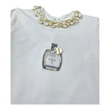 Le Bebe Abito Manica Lunga Tinta Unita con Gonna Tulle per Neonata LBG0465 BIANCO LE BEBE 
