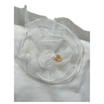 Le Bebe Coperta Tinta Unita con Tulle per Neonata LBG5597 BIANCO LE BEBE 