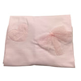 Le Bebe Coperta Tinta Unita con Applicazioni per Neonata LBG5604 ROSA LE BEBE 