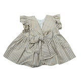 Le Bebe Top Giromanica Tinta Unita Fantasia A Righe per Neonata LBG5824 BEIGE LE BEBE 