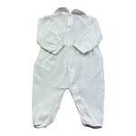 Le Bebe Tutina Manica Lunga Tinta Unita con Ricami per Neonata LBG6216 BIANCO LE BEBE 