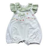 Le Bebe Pagliaccetto Mezza Manica Tinta Unita per Neonata LBG6232 BIANCO LE BEBE 