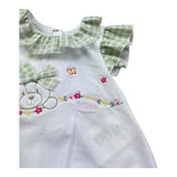 Le Bebe Pagliaccetto Mezza Manica Tinta Unita per Neonata LBG6232 BIANCO LE BEBE 