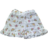 Le Bebe Short Tinta Unita Fantasia Floreale per Neonata LBG6253 BIANCO LE BEBE 