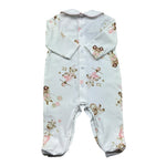Le Bebe Tutina Manica Lunga Tinta Unita con Stampe per Neonata LBG6262 BIANCO LE BEBE 