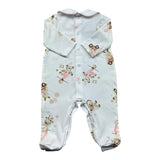Le Bebe Tutina Manica Lunga Tinta Unita con Stampe per Neonata LBG6262 BIANCO LE BEBE 