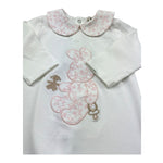 Le Bebe Tutina Manica Lunga Tinta Unita per Neonata LBG6284 BIANCO LE BEBE 
