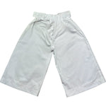 Le Bebe Pantalone Tinta Unita Modello Palazzo con Elastico In Vita per Neonata LBG6358 BIANCO LE BEBE 