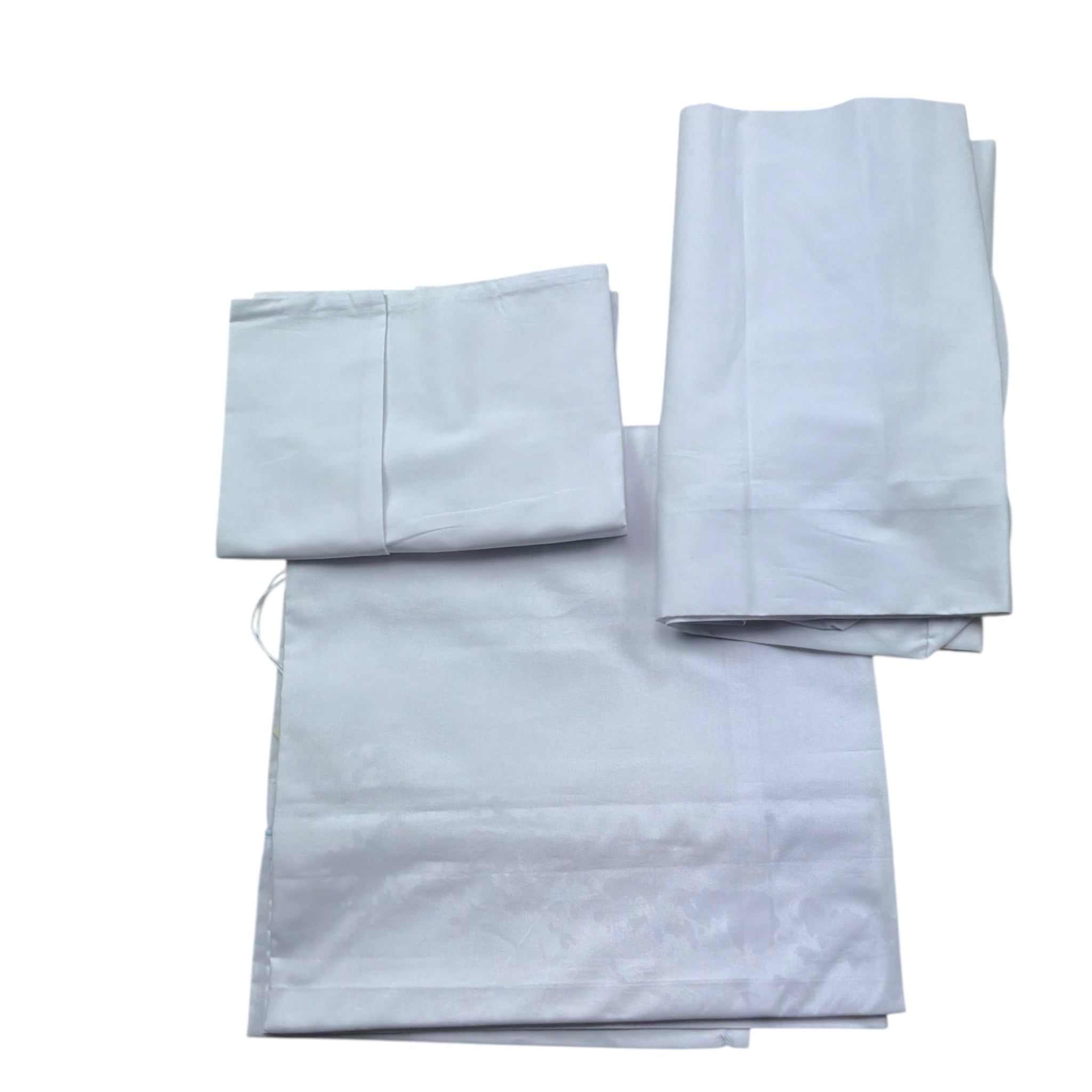 Le Bebe' Lenzuola Set 3 Pezzi Tinta Unita con Stampa per Neonato LBB5299 BIANCO LE BEBE' 