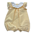 Le Bebe' Pagliaccetto Mezza Manica Bicolore per Neonata LBG6398 BIANCO/GIALLO LE BEBE' 
