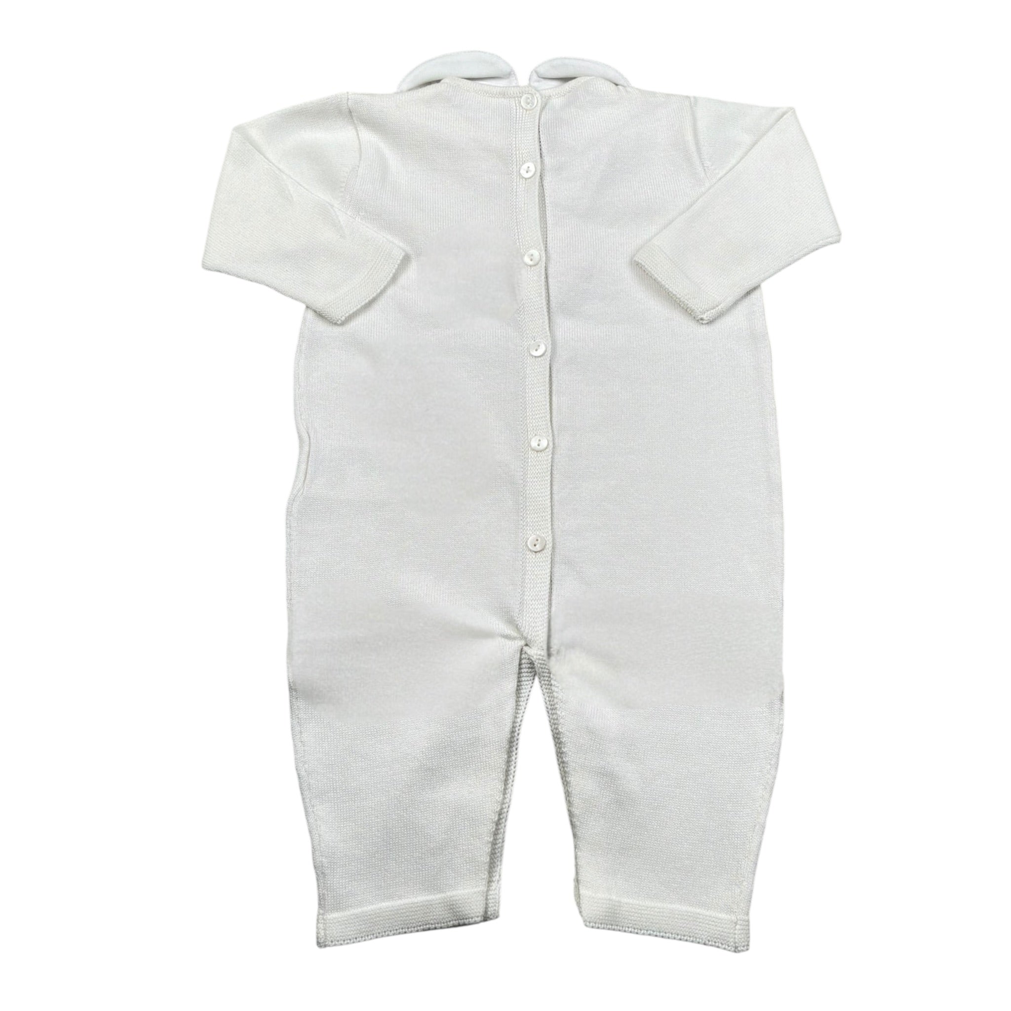 Le Coconne Tutina Tinta Unita con Ricami per Neonata LCN2124 PANNA LE COCONNE 