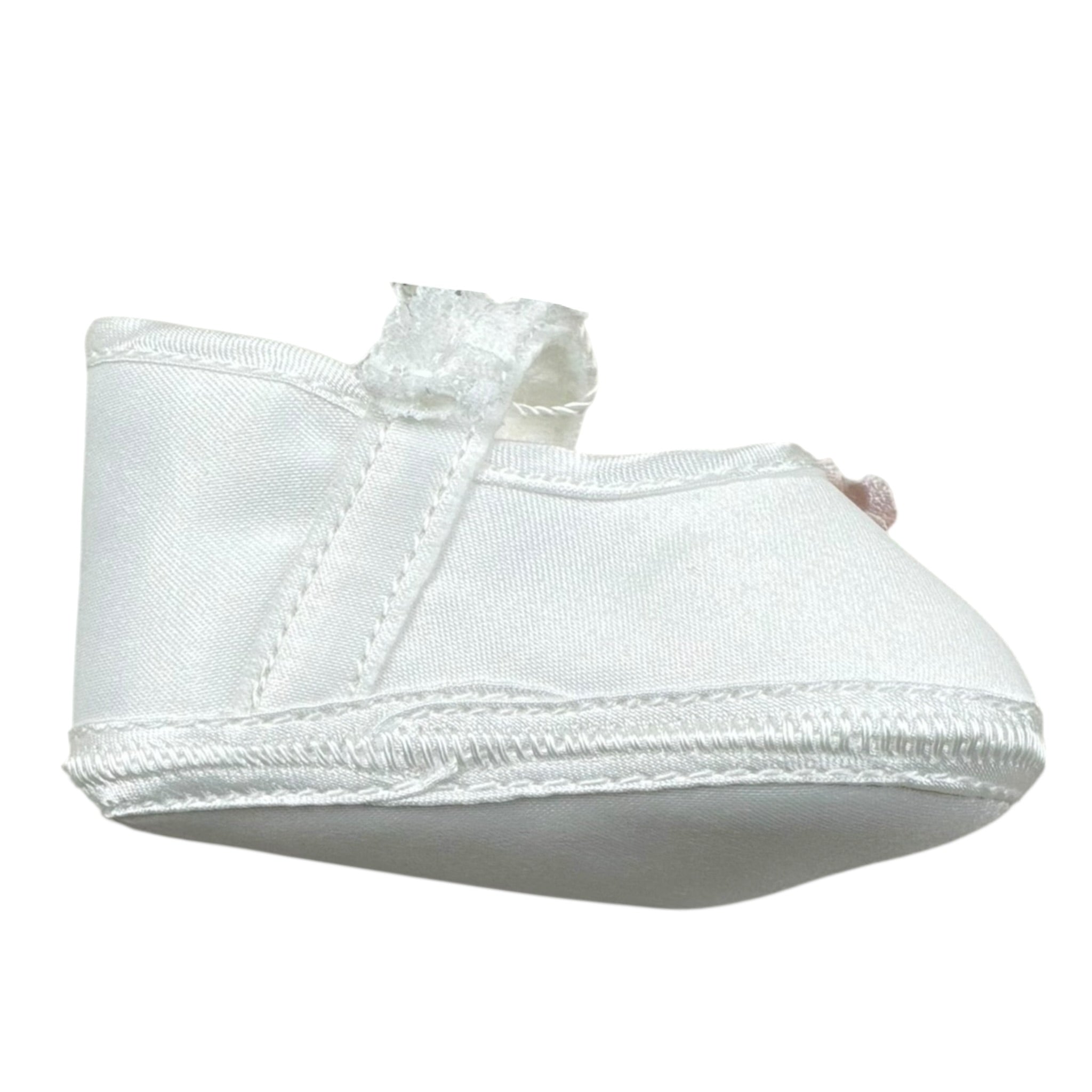 Les Petit Enfantes Ballerina Tinta Unita con Applicazioni per Neonata MIS15 BIANCO LES PETIT ENFANTES 