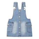 Levi'S Salopette Tinta Unita con Tasconi per Neonata 1EM257 AZZURRO LEVI'S 