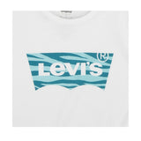Levi'S T-Shirt Girocollo tinta unita con Stampa Bianco per Bambino 4EJ137 BIANCO LEVI'S 