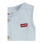 Levi'S Pagliaccetto Tinta Unita In Denim Giromanica per Neonato 6EK229 AZZURRO LEVI'S 