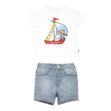 Levi'S Completo 2 Pezzi T-Shirt-Bermuda per Neonato 6EM326 BIANCO LEVI'S 