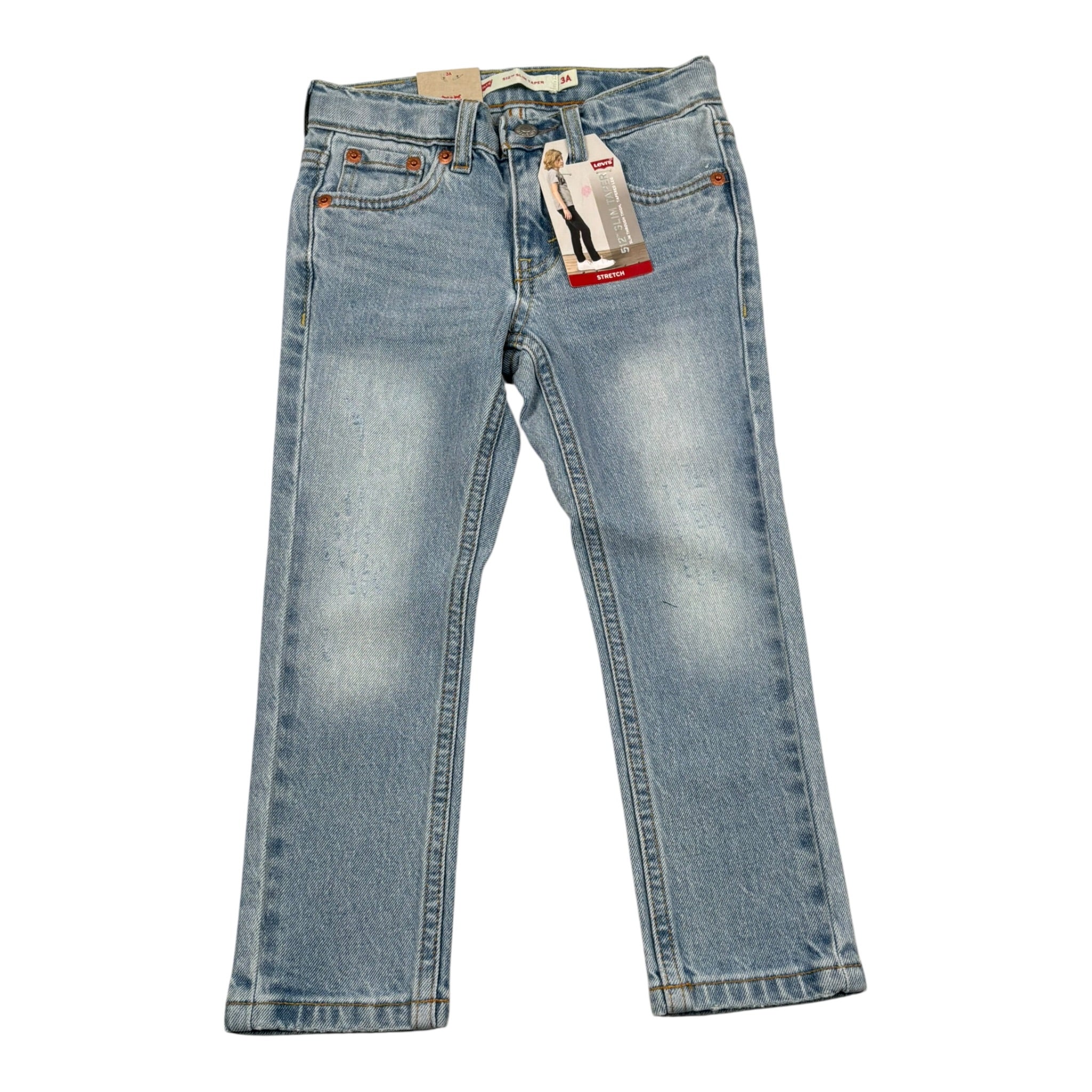 Levi'S Jeans Tinta Unita con Girovita Regolabile per Neonato 8EL207N AZZURRO LEVI'S 